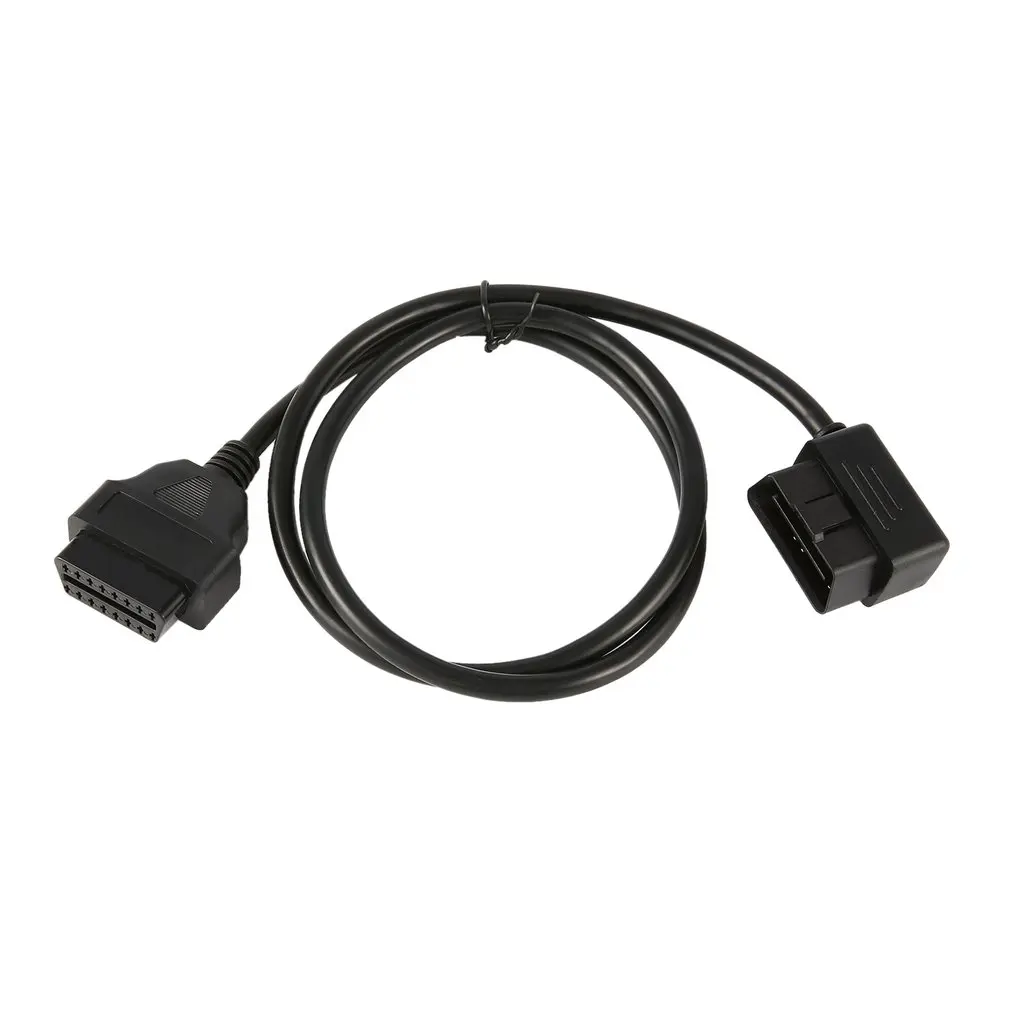 Портативный 100 см OBD II OBD2 16 контактный удлинитель штекер гнездо диагностический