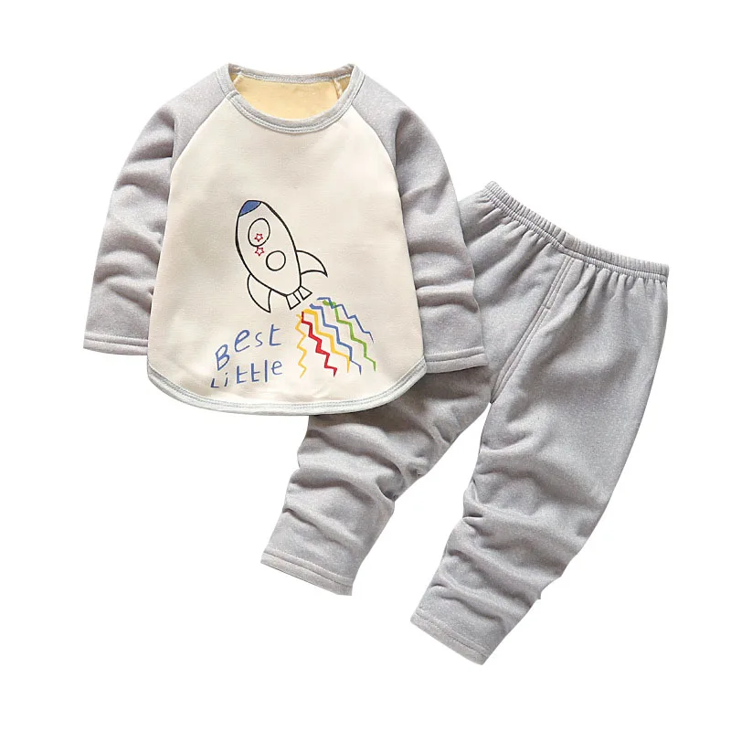 

Autumn Baby Boy Clothes Rocket Print Long-Sleeve T-Shirt Legging Suit Girls Clothing Set Children Clothing Toddler Boy Clothes