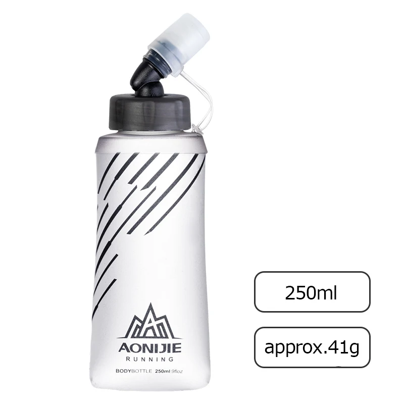 250ML 450ML portable water bladder for bicycle running soft water bottle collapsible TPU soft water bag - Цвет: 250ml