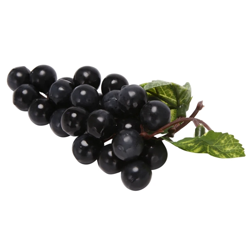 URFEDA Druiventros, snaren kunstmatige druiven realistische nep fruit decoratieve nep druiven simulatie decoratieve fotografie rekwisieten feestdecoratie 22 cm - 5 stuks