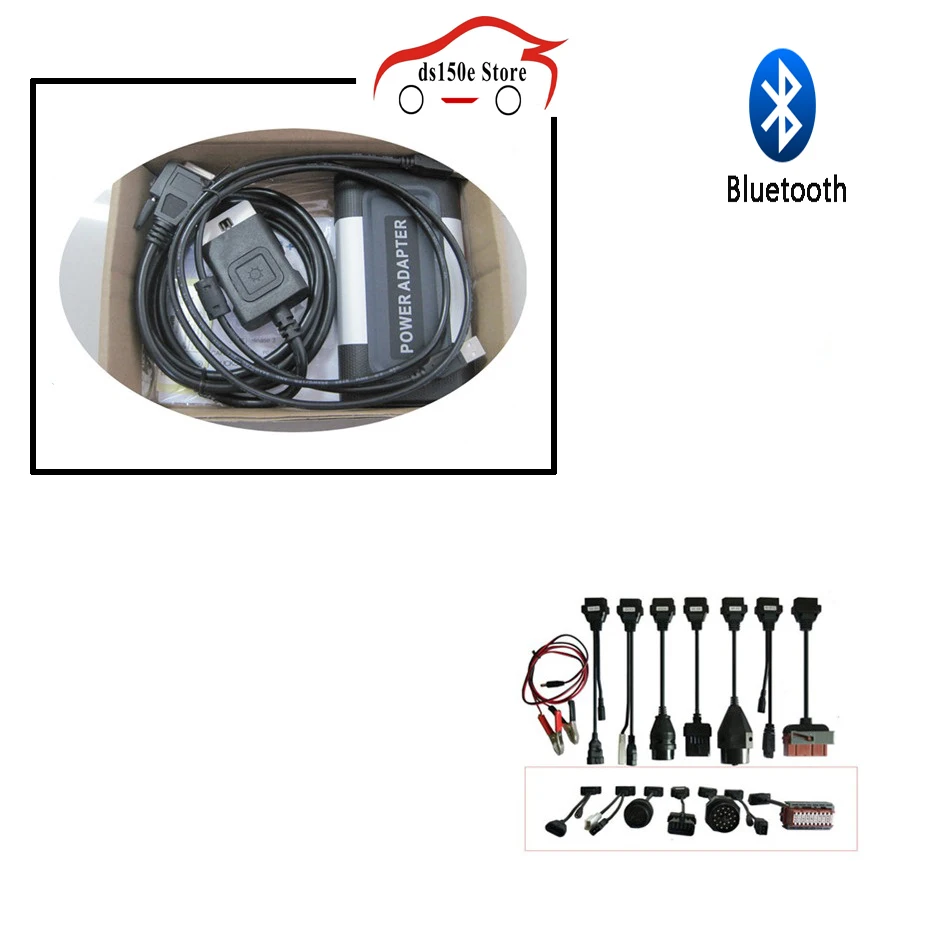 

2016.0 CD for delphis cdp pro plus vd ds150e cdp obdii new vci 2015 with keygen for autocome bluetooth+8pcs full set car cables