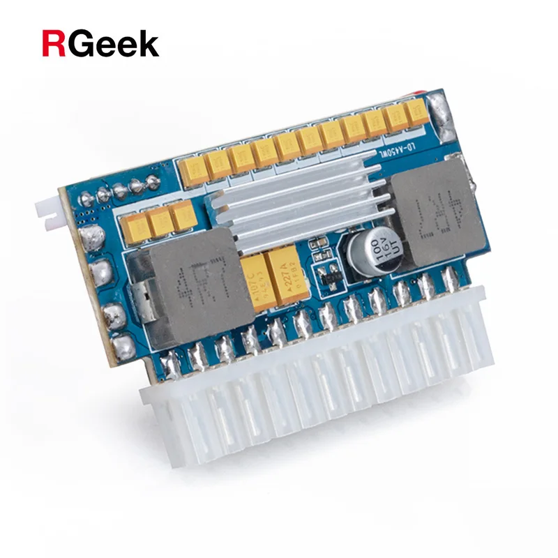 RGEEK 450W 24Pin 12V DC вход пик выход Realan Mini ITX Pico PSU ATX PC переключатель источник питания для