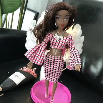 

Baby Dolls For Girls Baby Movable Joint African Doll Toy Black Doll Best Gift toys for girls black girls toys куклы кукла N4