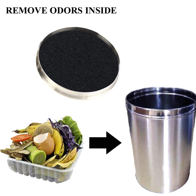 10-Pack угольный фильтр для кухонных компоста мусорных фильтров Замена компостное ведро заправка 7,25 дюймов, круглый