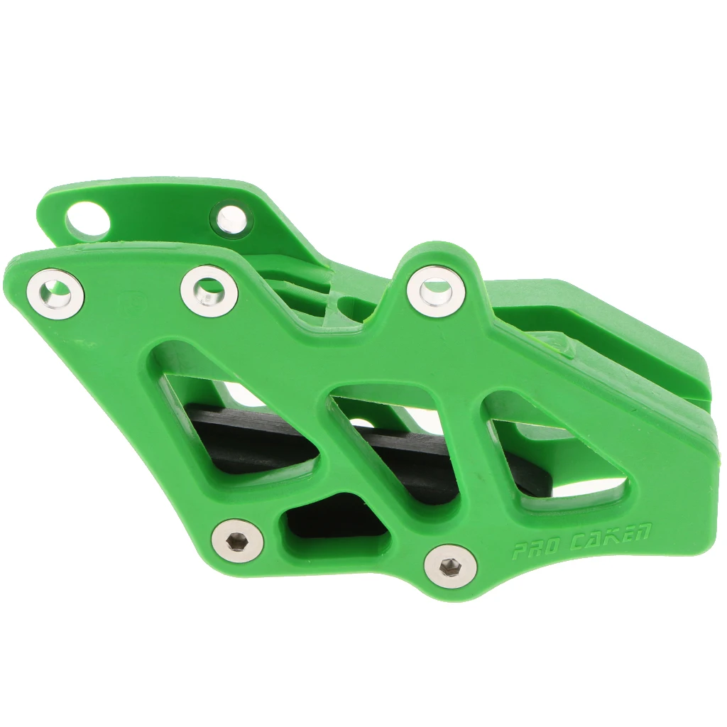 Green Chain Guide Guard Slider For Kawasaki KXF250 KXF450 Dirt Bike Moto