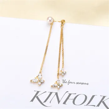 

NEW ARRIVAL 925 Sterling Silver Earrings Mountings Findings Settings Jewelry Parts Fittings Accessories for Pearls Beads Stones