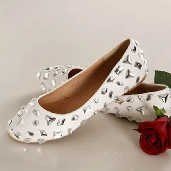 

Nice Charming Woman Spring Shoes Crystal Wedding Dress Shoes Bridal Dress Shoes Banquet Party Prom Shoes
