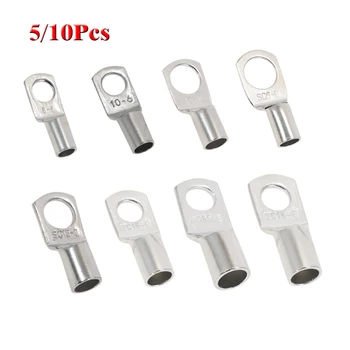 

Cable Lugs Battery Terminals SC25-6 25-8 25-10 25-12 Copper Cable Lug Kit Bolt Hole Tinned Copper Nose Wire Connector