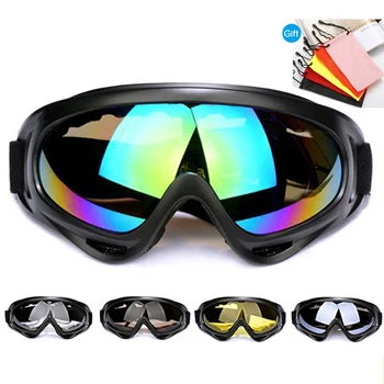

Outdoor Protective Goggles Bike Glasses X400 Motorcycle Windproof Riding Sports Glasses Protective Ski Goggles Tactical Goggles