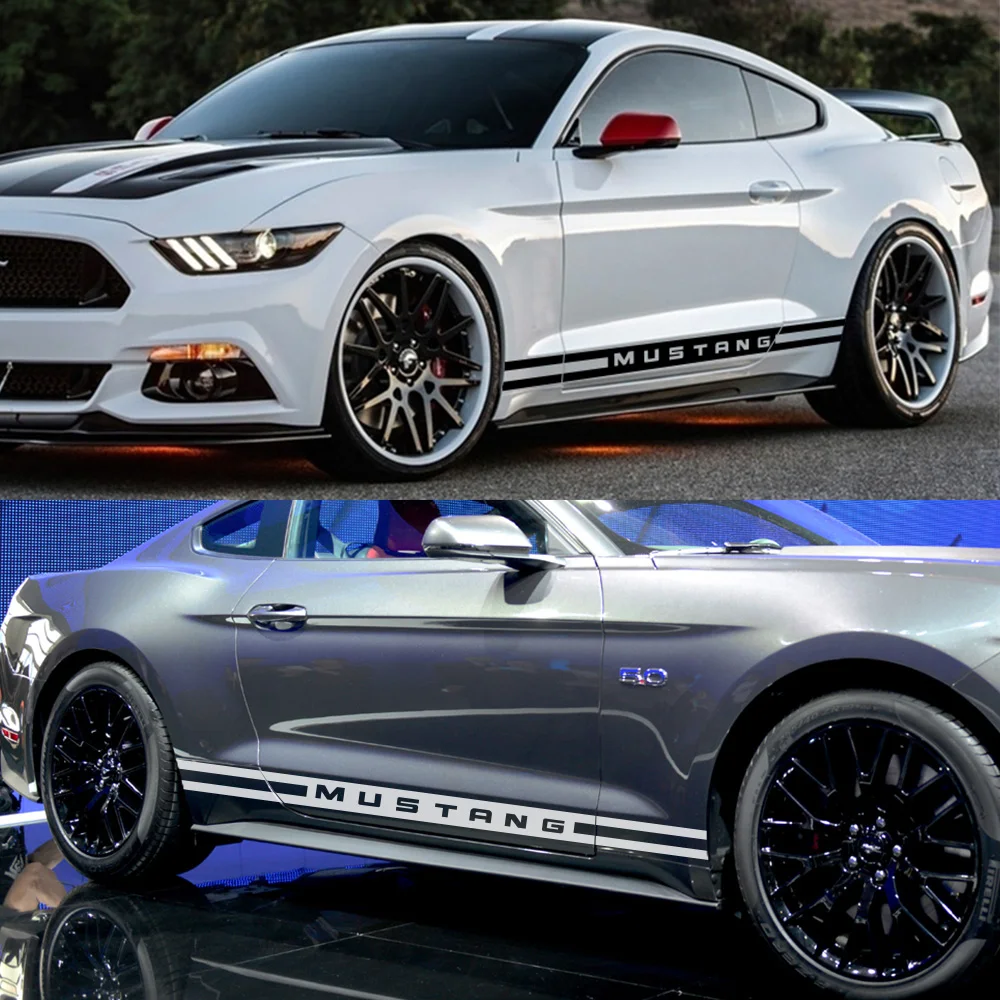 2 шт. наклейки на боковые двери автомобиля Ford Mustang Shelby gt 500 | Автомобили и мотоциклы