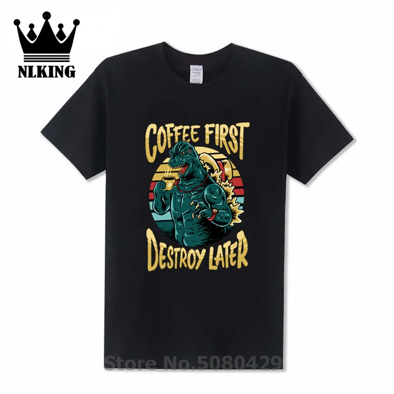 Monster cool badass Япония Аниме короткий рукав Футболка мужская повседневная футболка