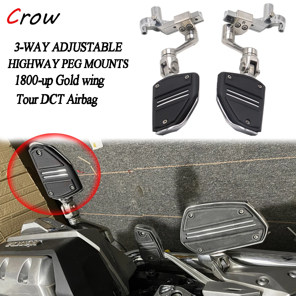 For Honda GoldWing GL1800 F6B 20182022 Aero FlipOut Highway Pegs