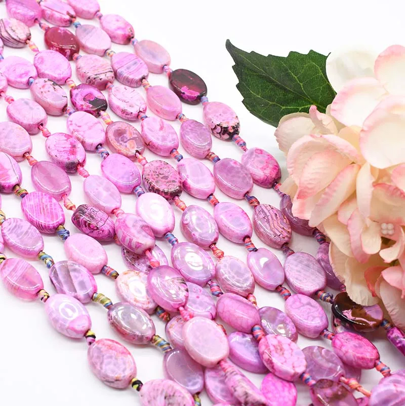 

2strands/lot Diamond stone pattern Purple Agate natural stone For DIY Women Necklace Bracelet Jewelry Making 15"