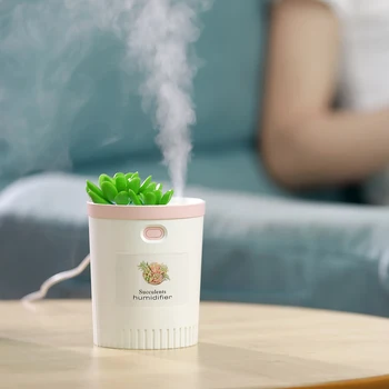 

350ml Air Humidifier USB Ultrasonic Aroma Diffuser with Colorful Night Light Humidifier Cool Mist Maker Fogger for Home Office