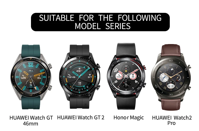 22 мм ремешок для часов HUAWEI WATCH GT 2 ремешок Honor Magic watch 2 ремешок samsung gear S3 Frontier galaxy watch 46 мм кожаный ремешок