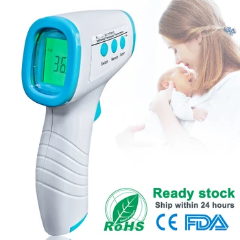 

Digital Forehead Ear Thermometer Clinical Instant Fever Temperature Baby Measure Gun Non-Contact Infrared Scanner Thermometer