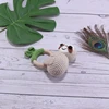 DIY Crochet Cartoon Lion Bunny Rattle Baby Wooden Ring Teether With Bell Newborn Teething Nursing Toy Montessori Children Toys 2