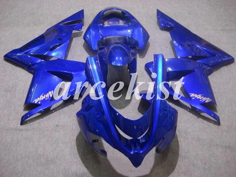 ABS мотоцикл Полный обтекатели комплект подходит для Kawasaki Ninja ZX10R 2004 2005 04 05 10R Обтекатель тела набор все синий