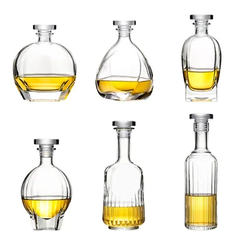

luxury top quality crystal glass lead-free whiskey decanter for liquor or scotch bourbon wine 200903-29