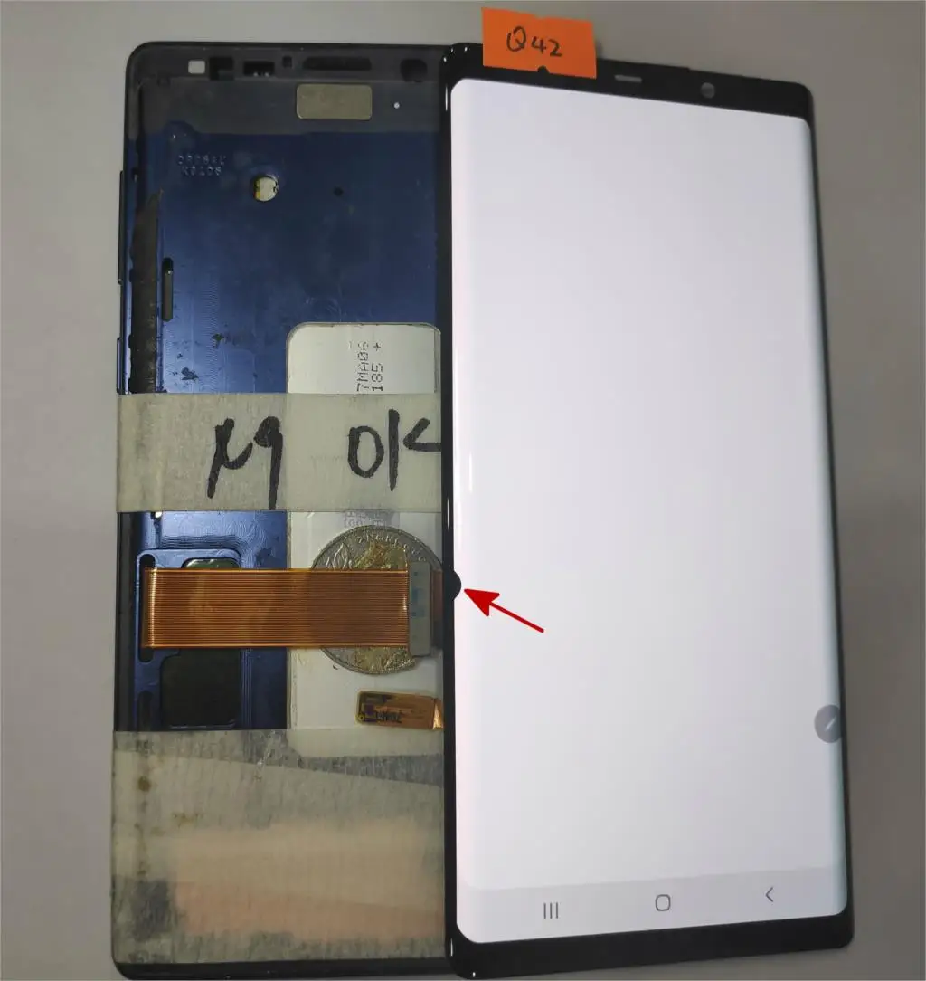 lcd для samsung Galaxy Note 9 lcd дисплей кодирующий преобразователь сенсорного экрана в сборе N960 N960F N960D N960DS lcd с черным пятном