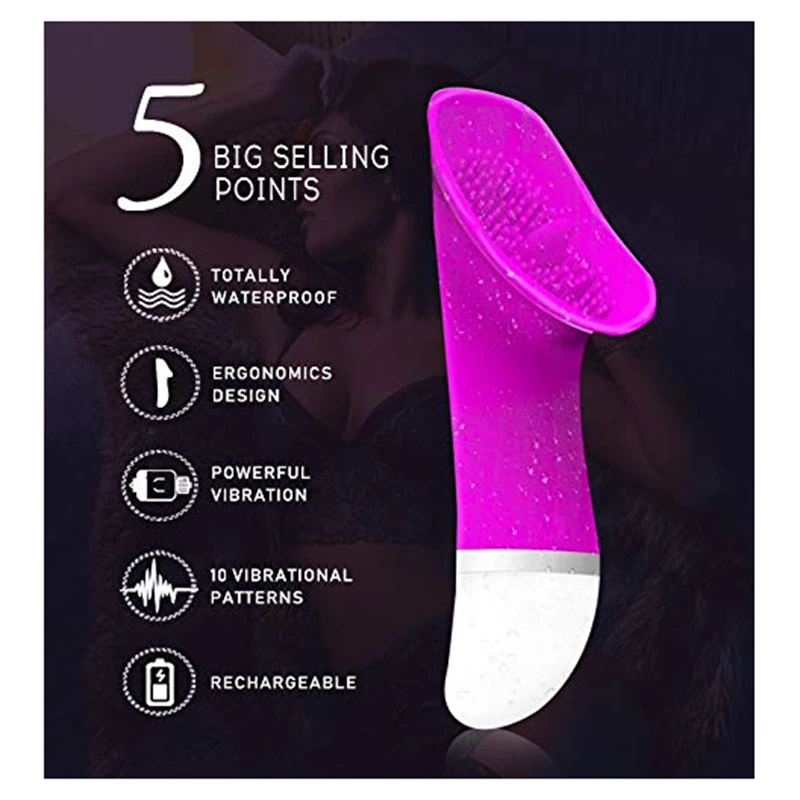 

Enjoyment Different 30 Speed Vibration Tongue Licking Sucking Vibrating Clitoris Vaginal Stimulate Massager for Women