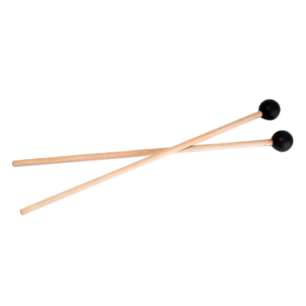 1 Pair Glockenspiel Xylophone Beaters Plastic Head Mallets Sticks Beater