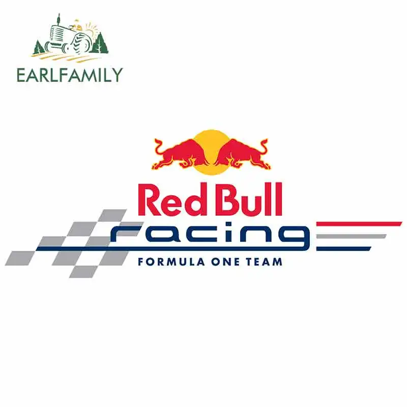 EARLFAMILY, 15 см x 5,6 см, для RED of Bull, гоночная графика, автомобильные наклейки s Formula One Team, виниловые наклейки на лобовое стекло автомобиля