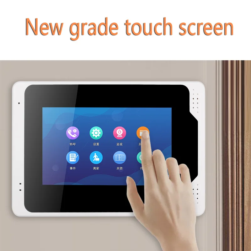 Tuya APP Control Video Intercom 7 Inch LCD Wifi Wireless Video Door Phone Doorbell RFID Speakephone Intercom+Door Opening Lock