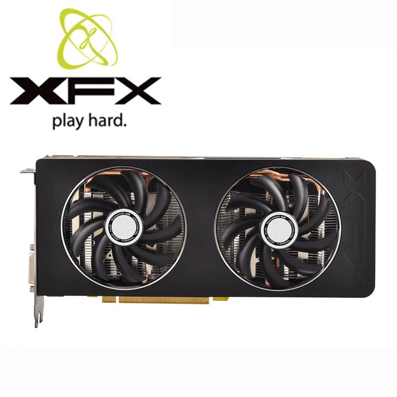 Видеокарта XFX R9 370X 2 Гб D5 256 бит GDDR5 графические карты для AMD Radeon Curacao XT стандартные