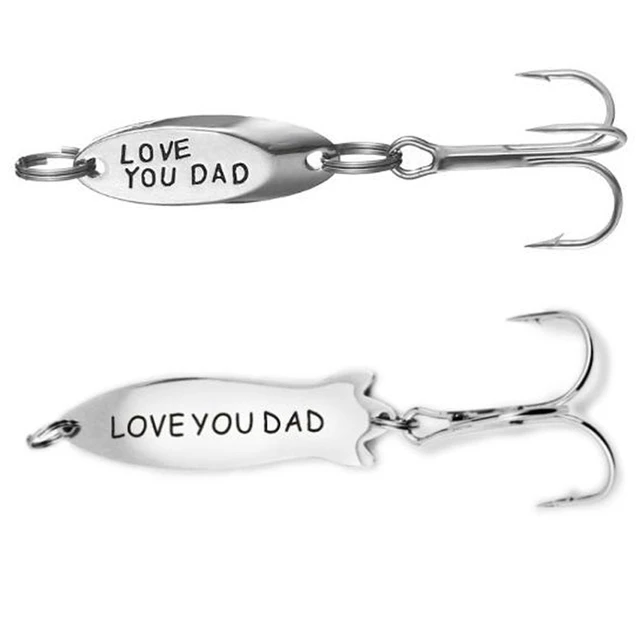 Love You Dad Daddy's Lure Fishing Lure Gift for dad Daddy, Fisherman Gift,  Mens, from Daughter