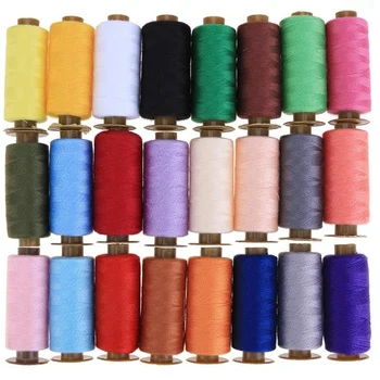 

NEW-24 Color Sewing Machine Thread Hand Sewing Polyester Sewing Clothes Line Large Amount Household Sewing Line