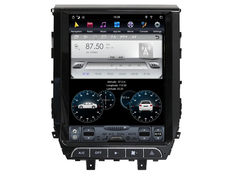 Китай хороший Tesla Android 8,1 навигация для TOYOTA LAND CRUISER Bluetooth радио gps Мультимедиа PX6 процессор вертикальный экран