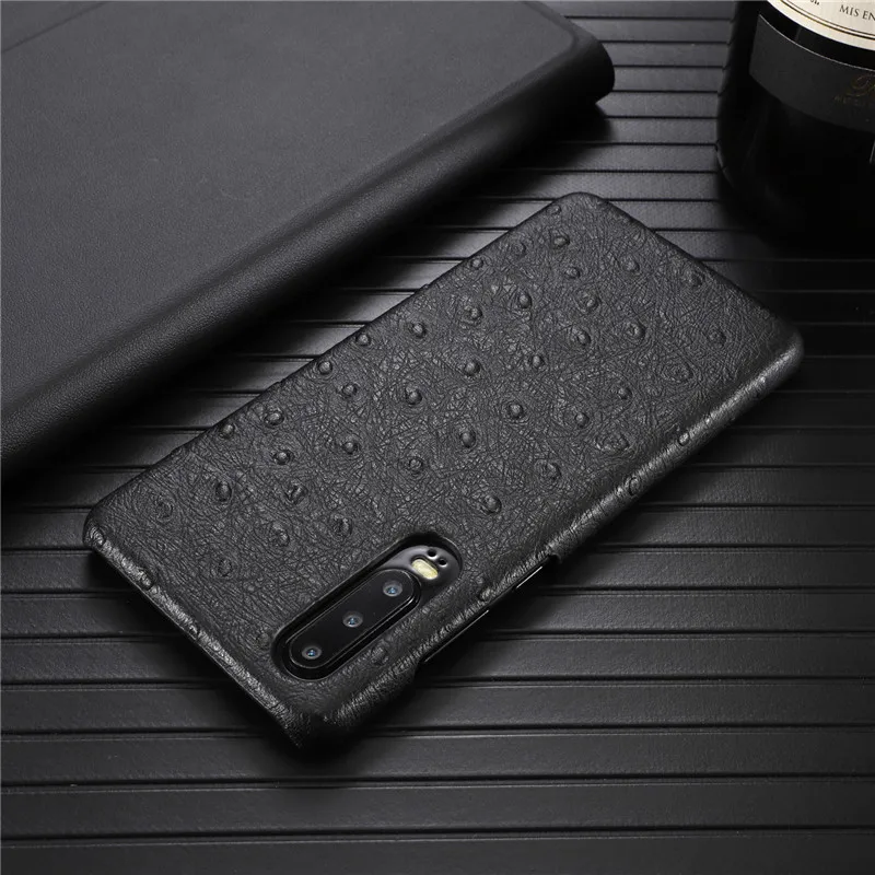 BestNull первый слой воловьей кожи страуса шаблон задняя крышка чехол для huawei P30 pro смартфон