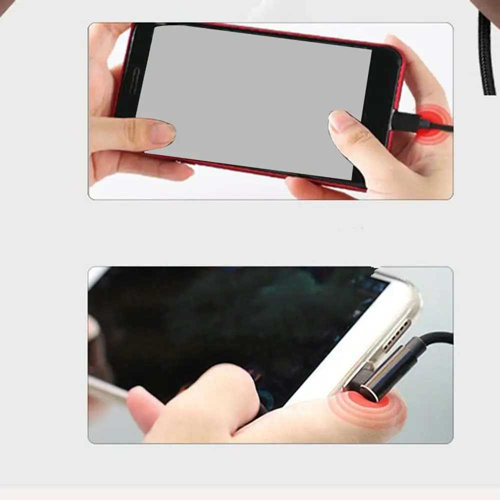 Интерфейс удлиняющий локоть зарядный кабель USB кабель для iPhone Micro usb type-c зарядная кабельная линия адаптер для игры