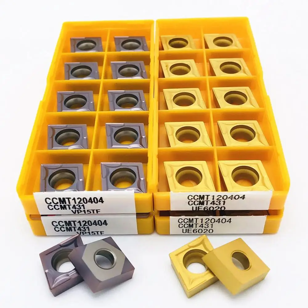 

CCMT120404 VP15TF UE6020 US735 stainless steel cutting tool carbide insert CCMT 120404 lathe tool high quality turning insert