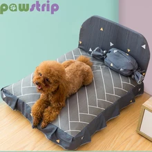 Роскошная кровать для собаки кровать зима теплый дом собаки диван-кровати съемные, пригодные для стирки кровати для домашних животных собак Чихуахуа Мопс Кошка Собака Щенок питомник cama para cachorro