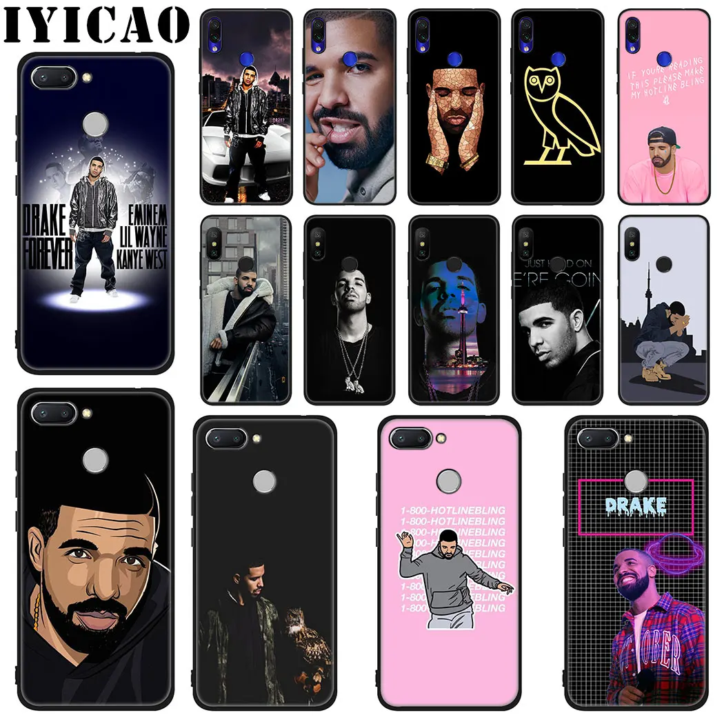 IYICAO Rapper Drake Soft Silicone Case for Xiaomi Redmi Go S2 K20 6 Pro 8A 7 7A 6A 5A 4A 5 Plus 4X |