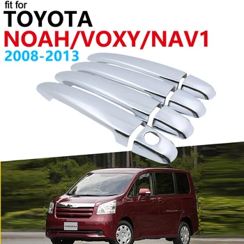 

Luxurious Chrome Exterior Handle Cover Trim Set for Toyota Noah NAV1 Voxy R70 2008~2013 Accessories Car Stickers 2012 2011 2010