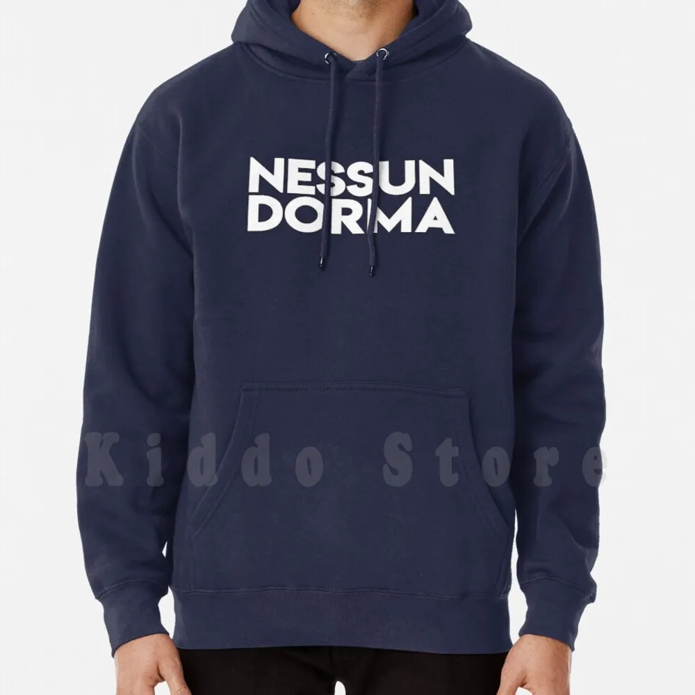 Nessun Dorma Felpa Con Cappuccio Manica Lunga Nessun Dorma Calcio Calcio Futsal Italia 90 1990 Italia Ciao Baggio Maldini