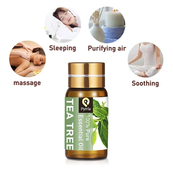 

Pyrrla 5ml Tea Tree Pure Essential Oils For Aromatherapy Help Sleep Clamness Humidifier Diffuser Lavender Massage Essential Oil