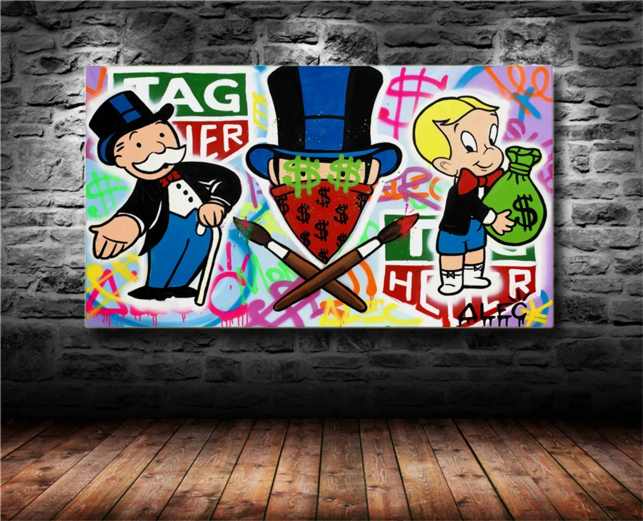 Настенный художественный холст Alec Monopolys TAG Heuer HD с печатью постера живопись