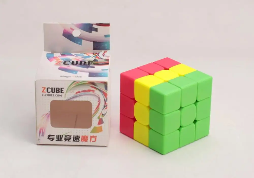 Z cube сэндвич 3x3x3, волшебный cube Stickerless Скорость игрушки-пазлы подарки для детей Карамельный цвет Cubo Magico сэндвич тетрис cube