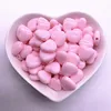 30pcs/lot 12mm 14mm Colourful Heart Shape Acrylic Loose Spacer Beads for Jewelry Making DIY Accessories ► Photo 3/6