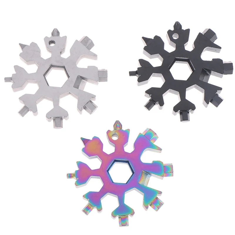 Snowflake wrench tool Bike Bicycle Repair Tools Survival Camping Hiking Outdoor Tools Accessories Multitool Bottle Opener - Image 6