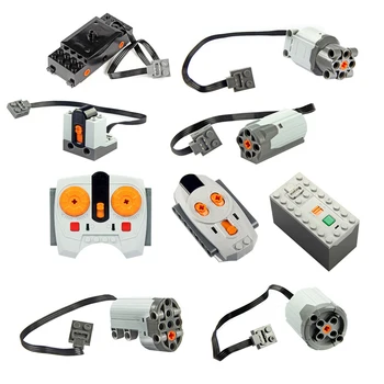 

Technic parts for building blocks compatible for legoeing multi power functions tool servo blocks train electric motor PF model