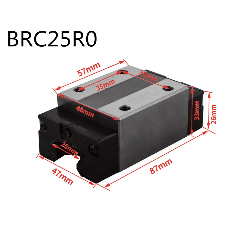 Тайвань ABBA BRC25RO/BRH25B линейный узкий Блок Линейный направляющий подшипник
