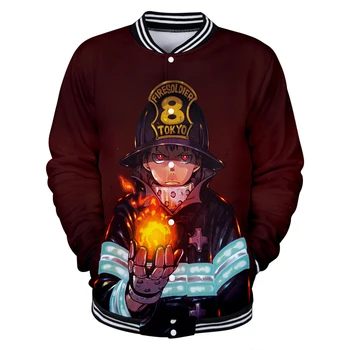 

2019 Fire brigade Baseball uniform men spring Casual Harajuku Baseball Jackets plus size for men streetwear plus size