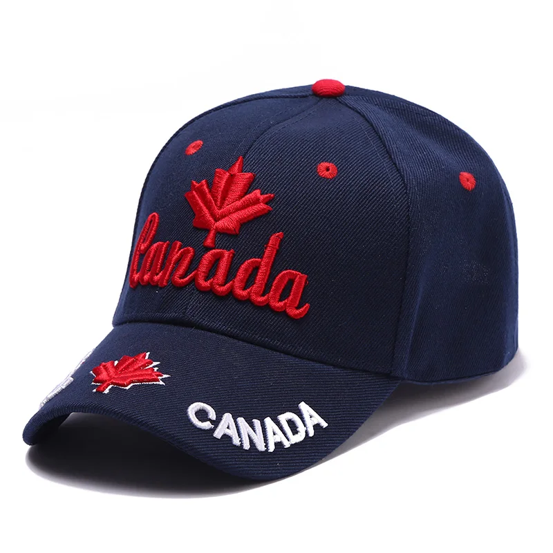 Стиль, цветная бейсболка, Повседневная хлопковая кепка в стиле хип-хоп, s канадский флаг с надписью, с вышивкой, Регулируемая Кепка s - Цвет: 2