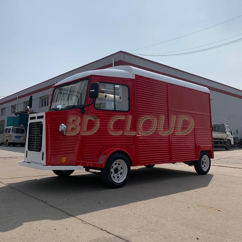Multi-function electric mobile fast food truck vw bus