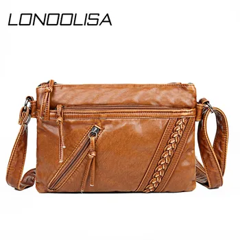 

Sac A Main Crossbody Shoulder Bags For Women Vintage Handbag Female Soft Washed Leather Purses and Handbags Designer Bags bolso